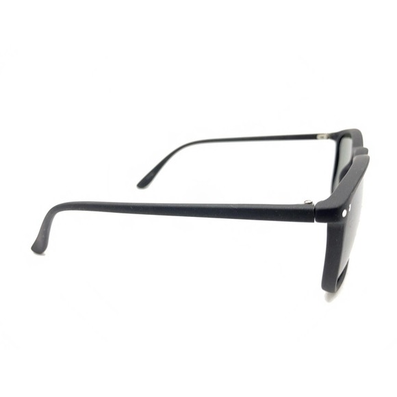 J. Crew C7797 Satin Black Square Sunglasses Gray Lens  display picture 2